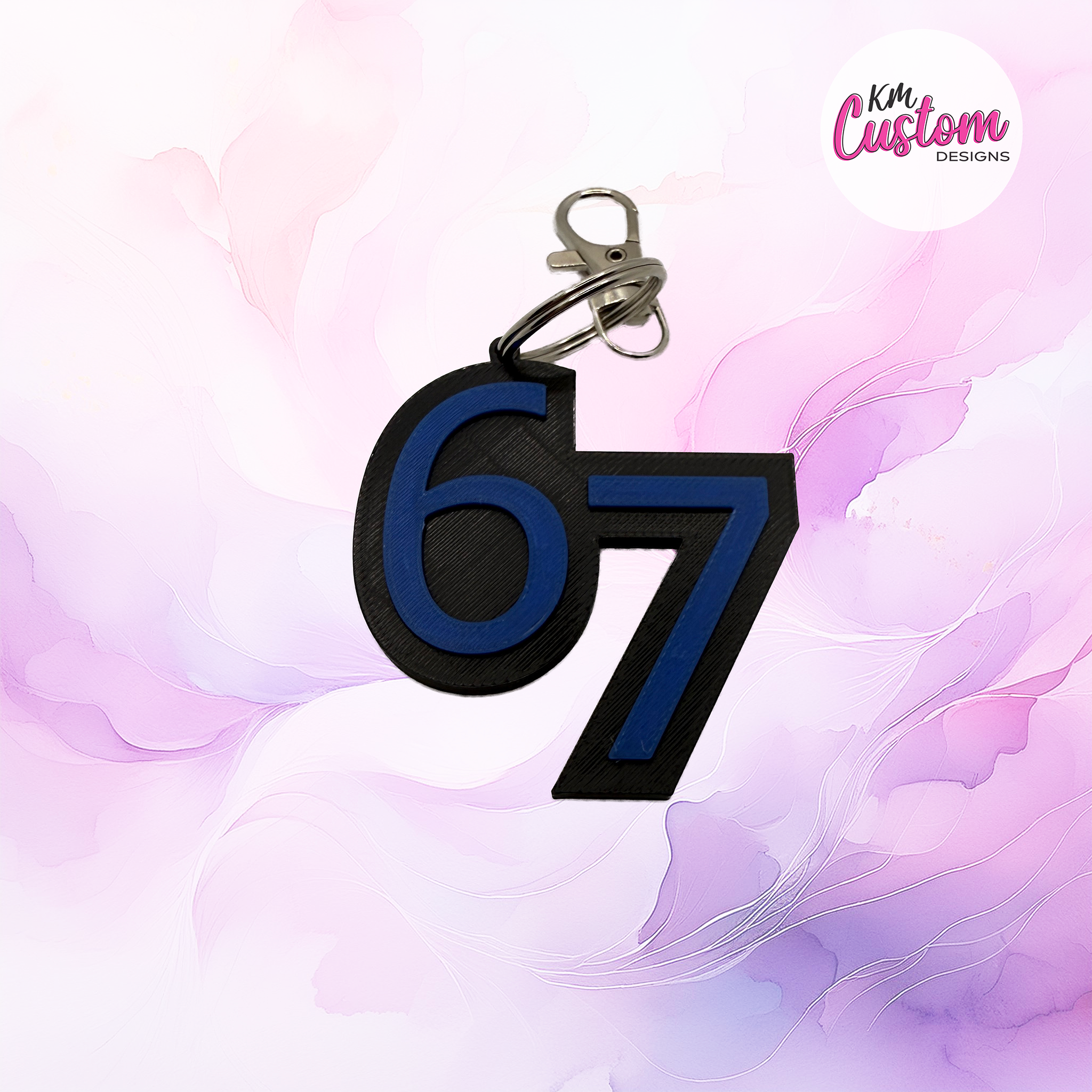 3D Printed 67 Keyring