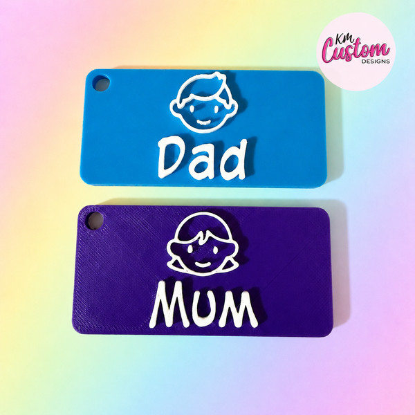 3D Printed After School Bag Tag Keyring