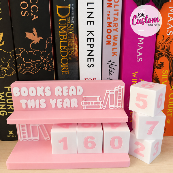 3D Printed Books Read Counter Stand – Track Your Reading Progress in Style
