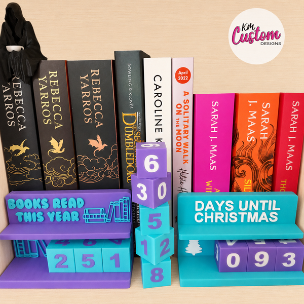 3D Printed Books Read Counter Stand – Track Your Reading Progress in Style