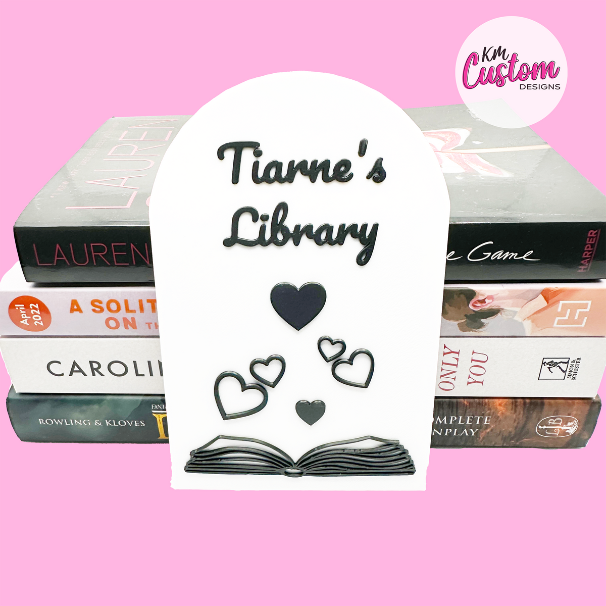 Romance Library Sign 3D Printed Personalised Romance Library Sign – KM Custom Designs