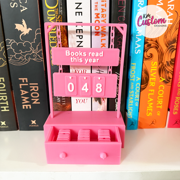 3D Printed Books Read Chain Counter Stand – Track Your Reading Progress in Style