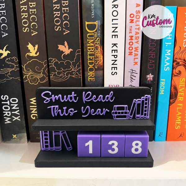 3D Printed Smut Read Counter Stand – Track Your Reading Progress in Style