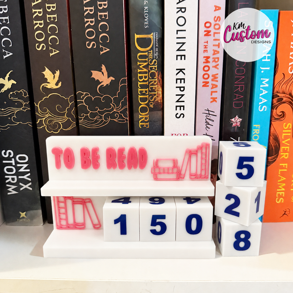 3D Printed To Be Read Counter Stand – Track Your Reading Progress in Style
