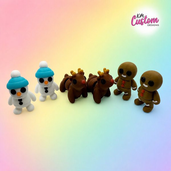 3D Printed Articulated Baby Christmas Fidgets