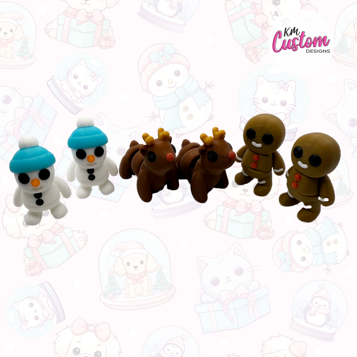 Feget 3D Printed Articulated Baby Christmas Fidgets – KM Custom Designs