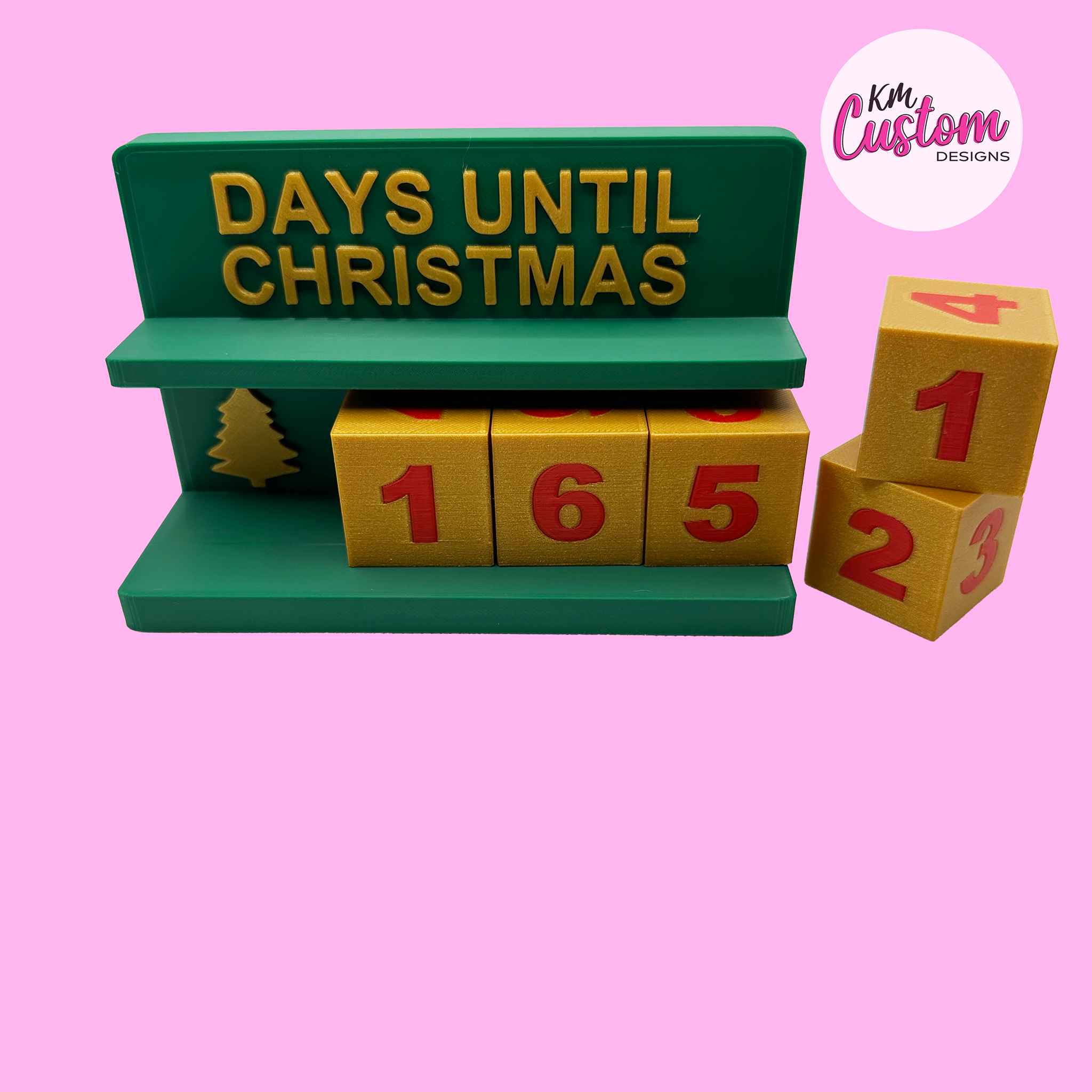 3D Printed Days Until Christmas Counter Stand
