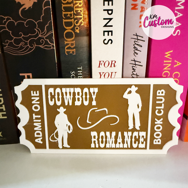 3D Printed Trope Book Club Shelf Signs