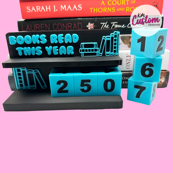 3D Printed Books Read Counter Stand – Track Your Reading Progress in Style