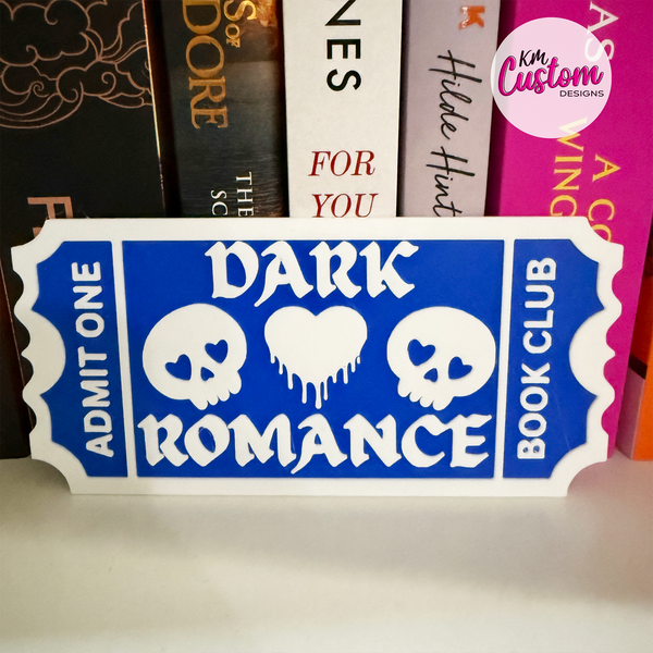 3D Printed Trope Book Club Shelf Signs