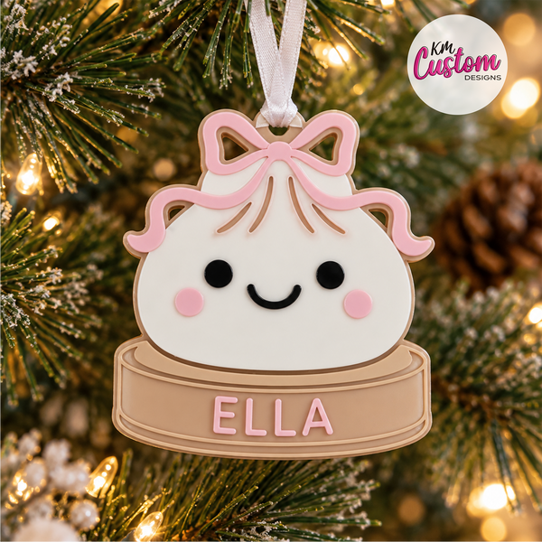 3D Printed Personalised Dumpling Ornament