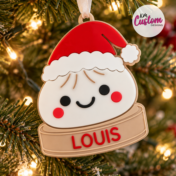 3D Printed Personalised Dumpling Ornament