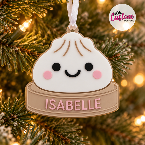 3D Printed Personalised Dumpling Ornament