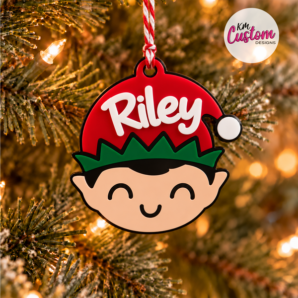 3D Printed Personalised Elf Ornament
