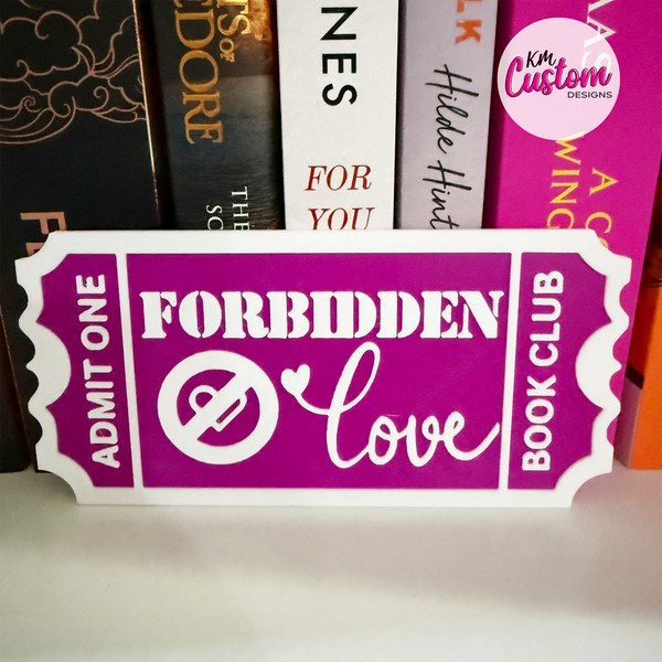 3D Printed Trope Book Club Shelf Signs