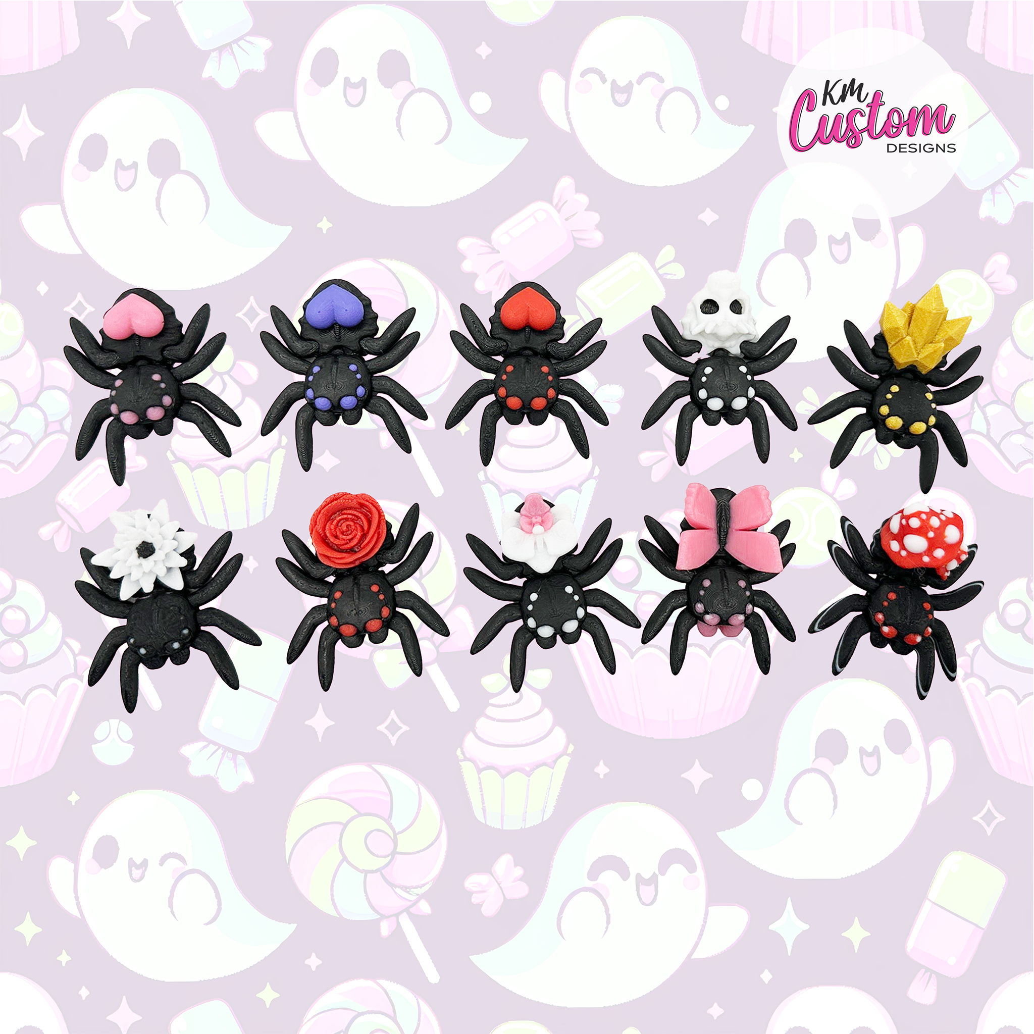 3D Printed Articulated Tiny Spiders
