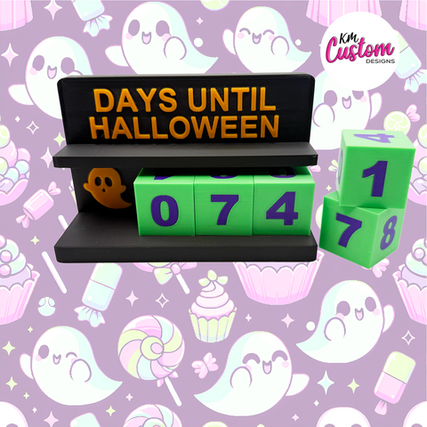 3D Printed Days Until Halloween Counter Stand