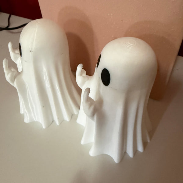 NOT QUITE RIGHT - 3D Printed Rude Fingers Up Ghost Shelf Decoration