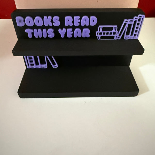 NOT QUITE RIGHT - 3D Printed Books Read Counter Stand