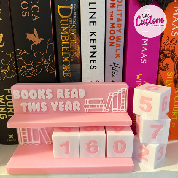 3D Printed Books Read Counter Stand – Track Your Reading Progress in Style