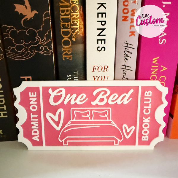 3D Printed Trope Book Club Shelf Signs