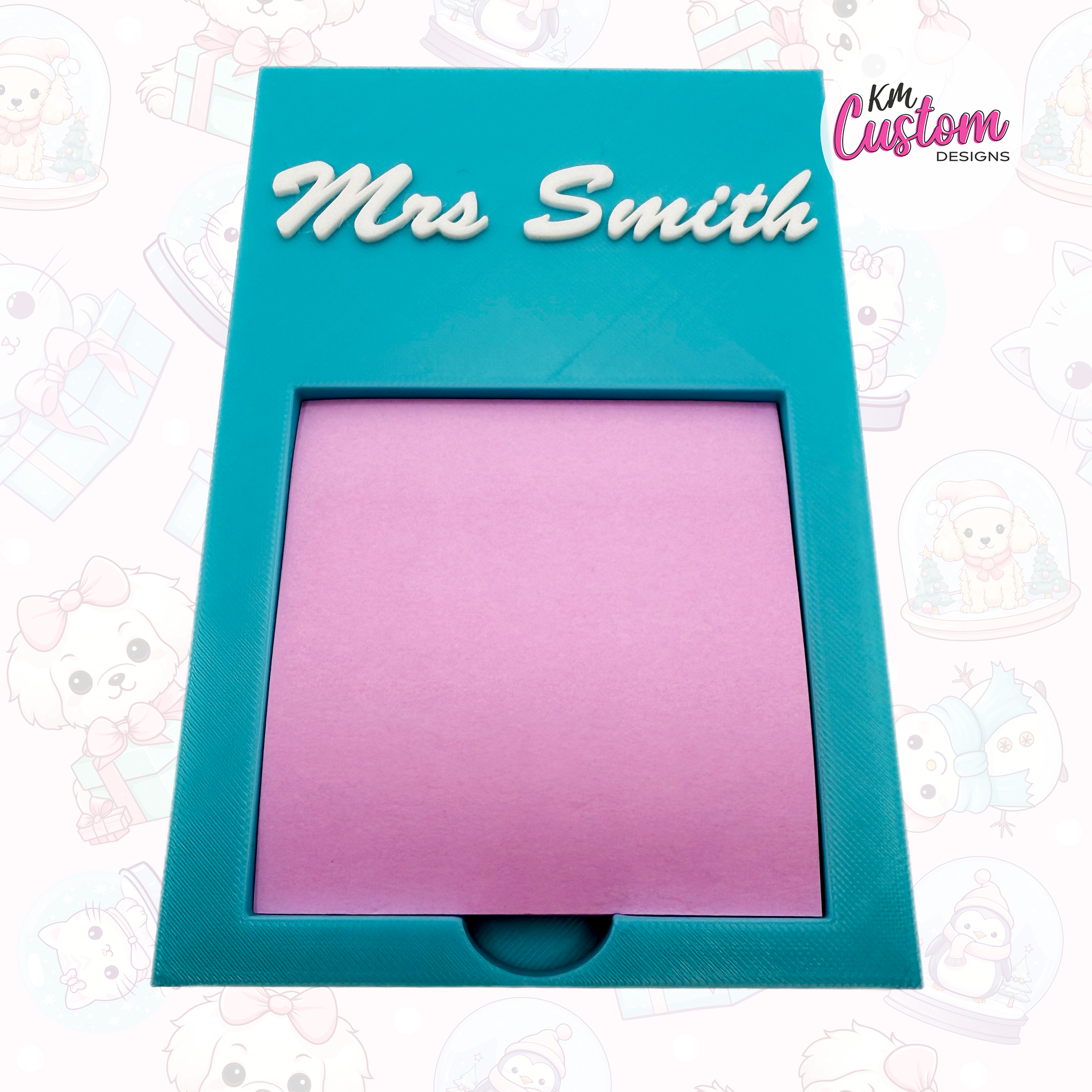 3D Printed Personalised Sticky Note Holder