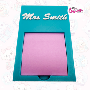 3D Printed Personalised Sticky Note Holder