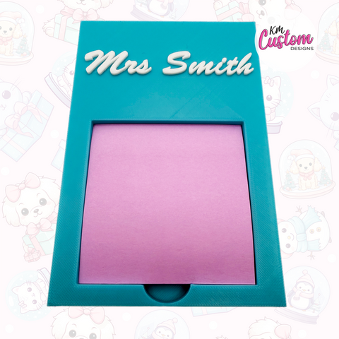 3D Printed Personalised Sticky Note Holder