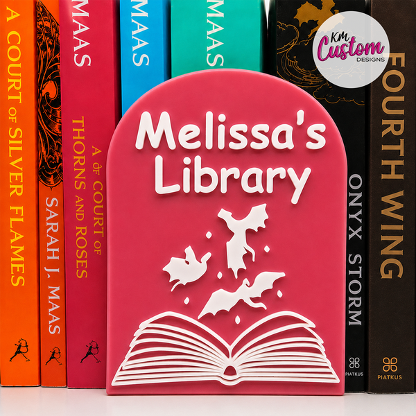 3D Printed Personalised Library Sign