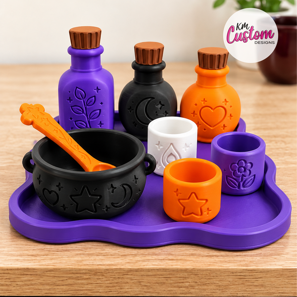 3D printed magical play potion set