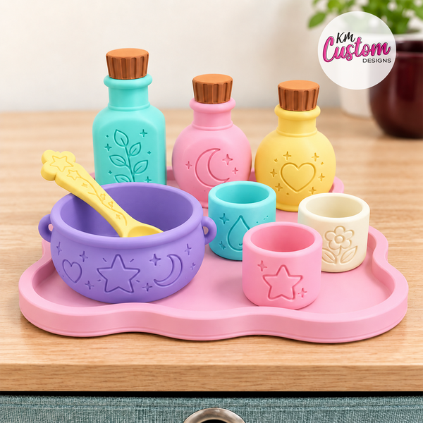 3D printed magical play potion set