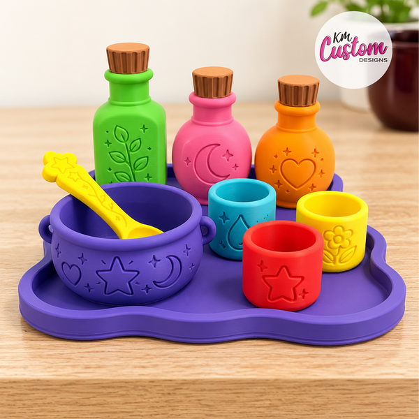 3D printed magical play potion set