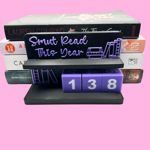 3D Printed Smut Read Counter Stand – Track Your Reading Progress in Style
