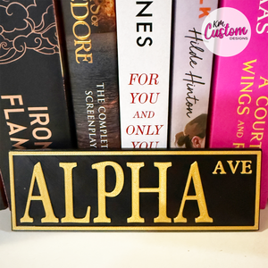 3D Printed Custom Book Shelf Sign