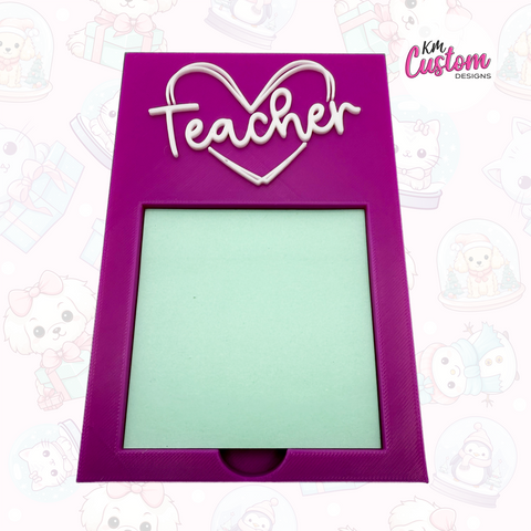 3D Printed Teacher Sticky Note Holder