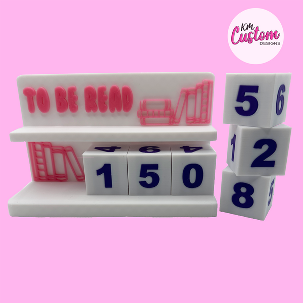 3D Printed To Be Read Counter Stand – Track Your Reading Progress in Style