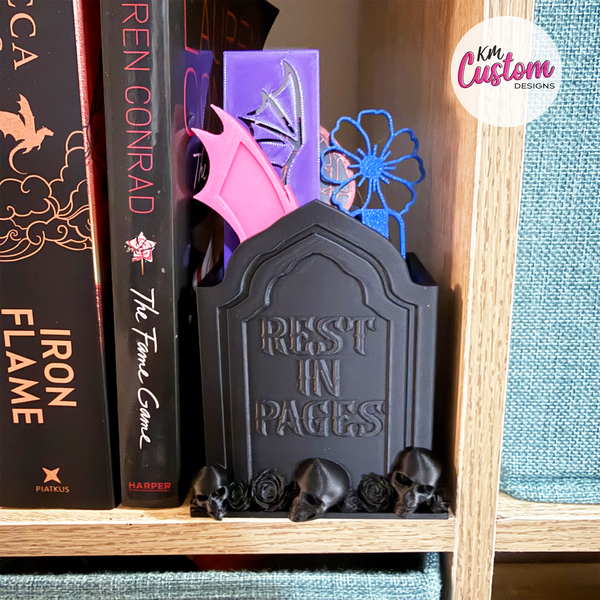 3D Printed Double Sided Tombstone Bookmark Holder