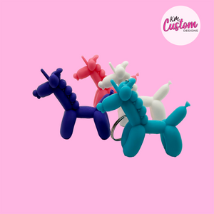 3D Printed Balloon Unicorn Keyring
