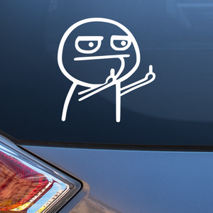 Middle finger stickman Decal