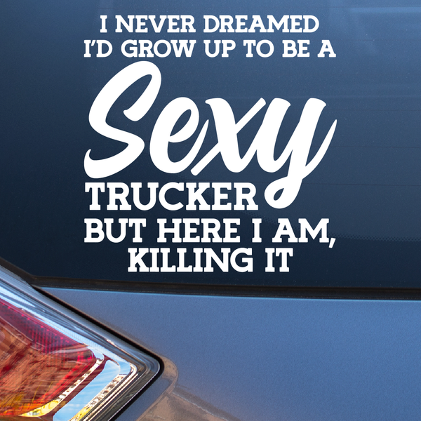 Sexy trucker Decal