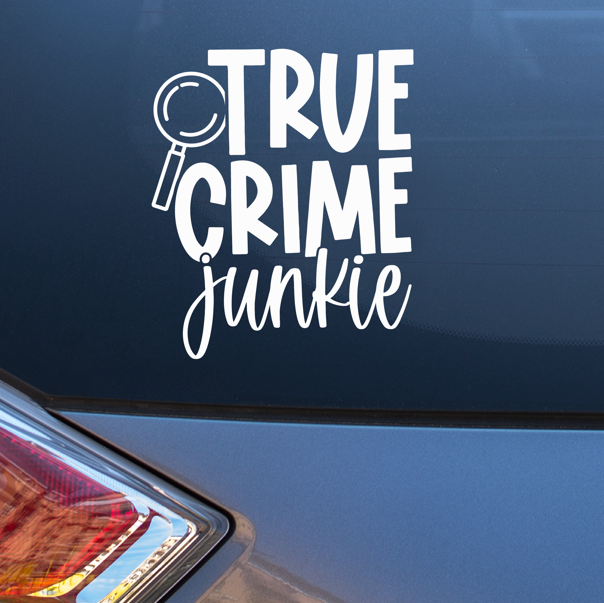True crime junkie Decal