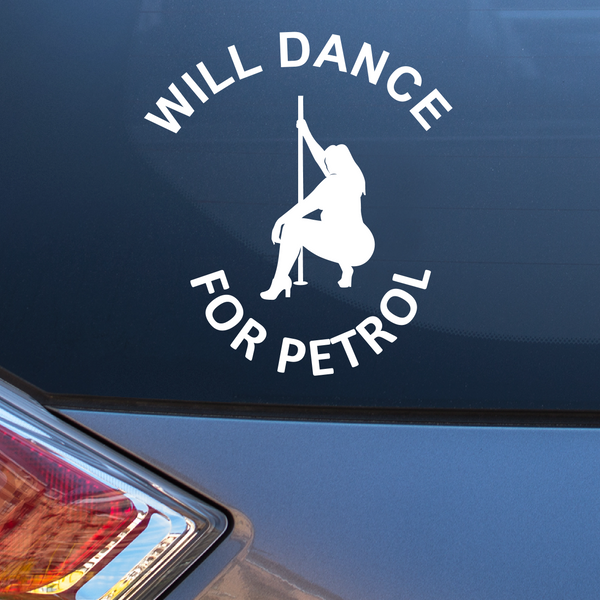 Will Dance for Petrol female Decal